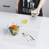 Transparent Square PP Placemat Easy Clean Mat for Refrigerator /Outdoor Picnic/Chopping