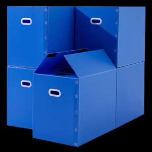 Customized Collapsible PP Hollow Corflute Sheet Corrugated Plastic Danpla Moving PP Turnover Box