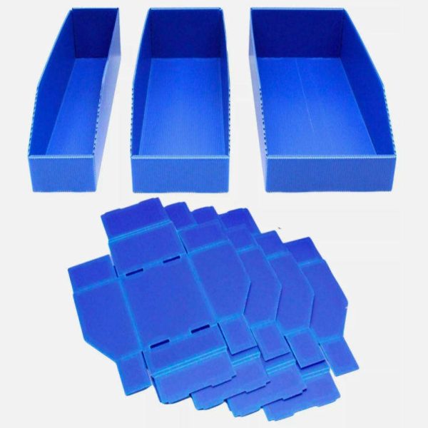 20260513_163214_054 Warehouse Tool Hardware Storage Box Picking Stacking Hanging Pp Corrugated Plastic Hollow Shelf Storage Bin Part Case