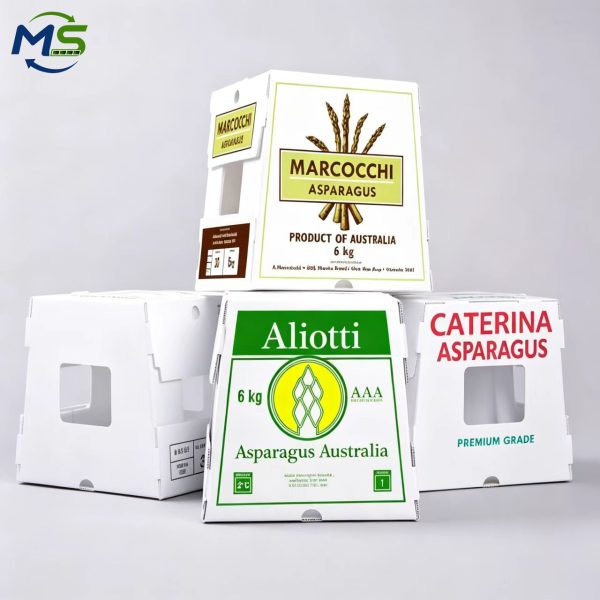 Industrial Food Grade PP Hollow Board Box for Agricultural Products, FDA / EU FCM Certified Reusable Fruit and Vegetable Container