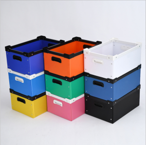Factory Supply PP Hollow Plate Foldable Turnover Boxes with Anti-Static Partitions