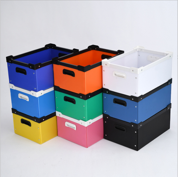 Factory Supply PP Hollow Plate Foldable Turnover Boxes with Anti-Static Partitions