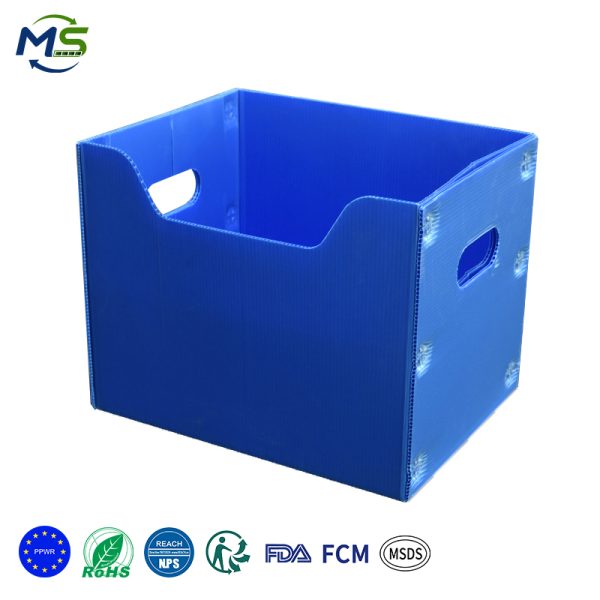 1 (1) 拷贝 Eco-Friendly Corrugated PP Plastic Bins Open Front Book Holders for Home, School & Office Sundries