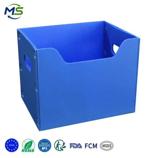 1 (2) 拷贝 Eco-Friendly Corrugated PP Plastic Bins Open Front Book Holders for Home, School & Office Sundries