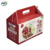 1 Eco Reusable Corflute Fruit Carry Box With Handle Waterproof PP Hollow Sheet Cherry Gift Packaging Carton