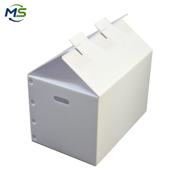 1 New Design Sealable Plastic Box Foldable Reusable Shipping Box for Packaging