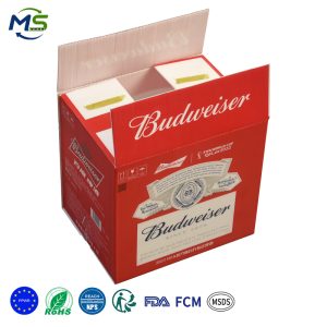 1 拷贝 Custom Size Printed PP Hollow Sheet Beer Packaging Crate Eco Reusable Corflute Box for Beer Wine Export Transportation