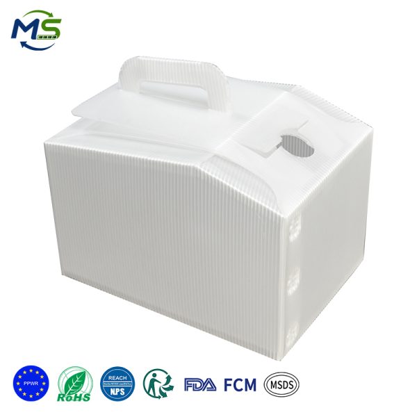 1 拷贝 PP Hollow Board Coffee Cup Carrier Box Reusable Drink Takeaway Delivery Box