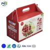 1 拷贝 Eco Reusable Corflute Fruit Carry Box With Handle Waterproof PP Hollow Sheet Cherry Gift Packaging Carton