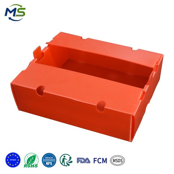 1 拷贝 Stackable PP Fruit Turnover Box Lightweight Portable For Farm Fresh Fruit Sorting And Delivery