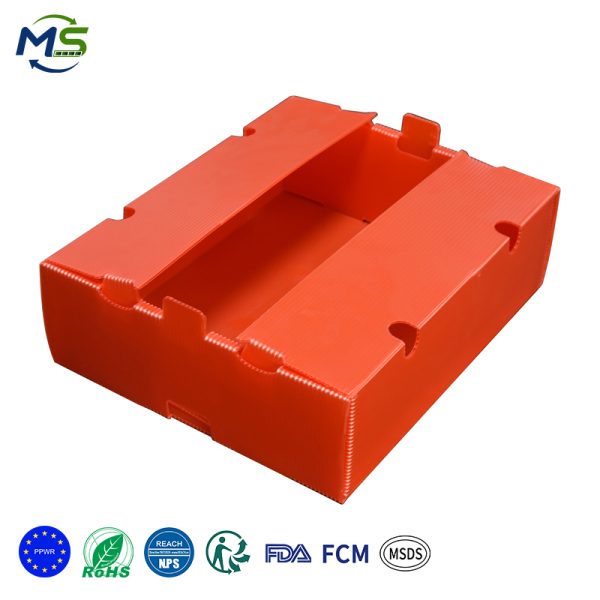 2 拷贝 Stackable PP Fruit Turnover Box Lightweight Portable For Farm Fresh Fruit Sorting And Delivery