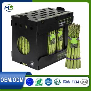 4 Food Safe FCM Standard PP Hollow Board Box Anti-Fall For Fresh Fruit Vegetable Distribution