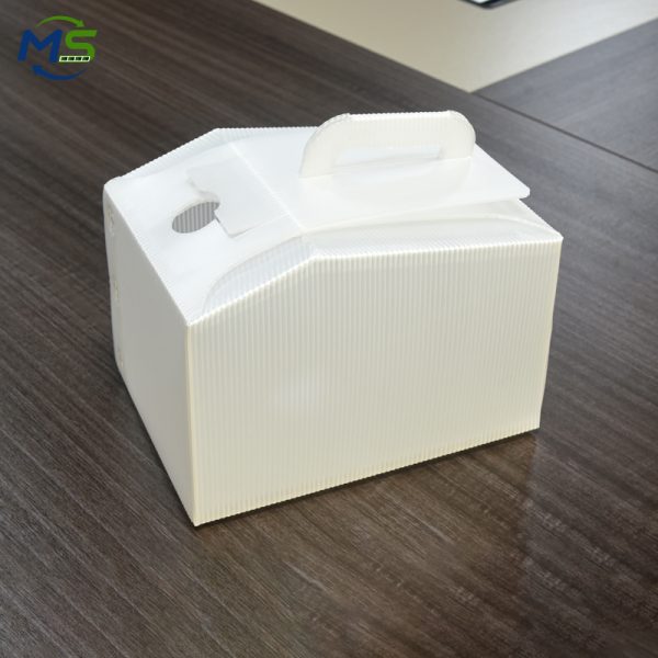 DSC_9434 PP Hollow Board Coffee Cup Carrier Box Reusable Drink Takeaway Delivery Box