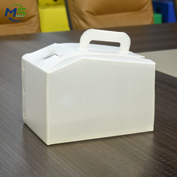 DSC_9439 PP Hollow Board Coffee Cup Carrier Box Reusable Drink Takeaway Delivery Box
