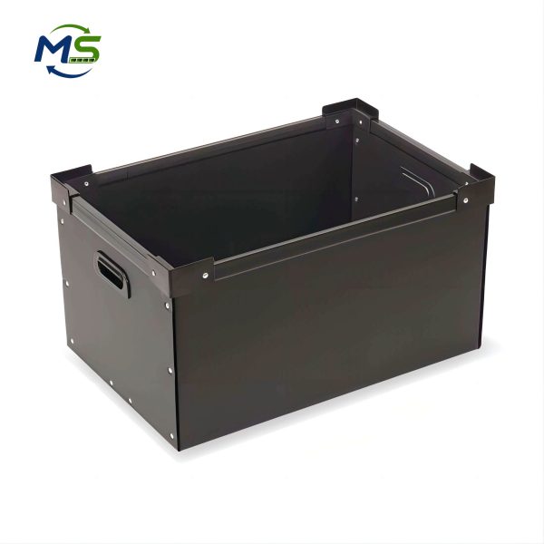 ESD PP container (3) ESD Conductive PP Turnover Container for Battery Module Assembly Operations