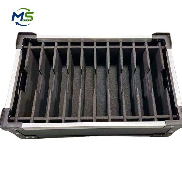 ESD PP container (6) ESD Conductive PP Turnover Container for Battery Module Assembly Operations
