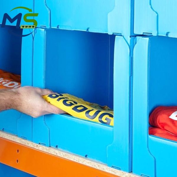 PP Corrugated Picking Box (19) PP Picking Box Stackable Storage Bin For Electronic Components Warehouse Management