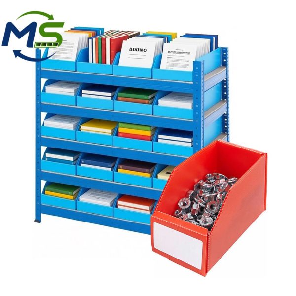PP Corrugated Picking Box (22) PP Picking Box Stackable Storage Bin For Electronic Components Warehouse Management