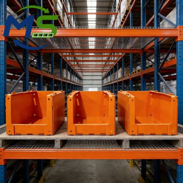 PP Corrugated Picking Box (36) Heavy Duty Polypropylene Container For Hardware Warehouse Storage Systems