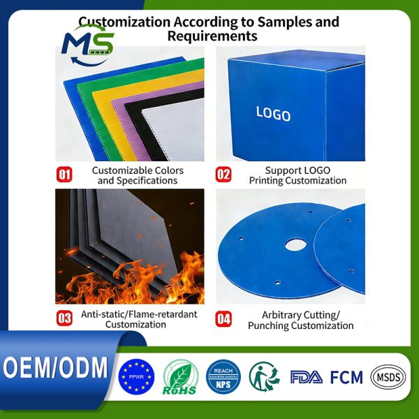 PP Corrugated Sheet (47) Custom Polypropylene Corrugated Sheets for Reusable Packaging Solutions