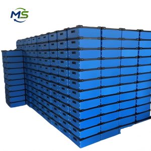 PP Corrugated Turnover Box (23) Stackable PP Partition Box Durable Storage Container For Fastener Management
