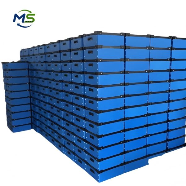 PP Corrugated Turnover Box (23) Stackable PP Partition Box Durable Storage Container For Fastener Management