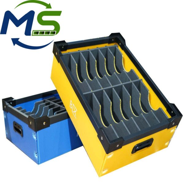 PP Corrugated Turnover Box (6) Polypropylene Plastic Box With Dividers Anti Scratch Packaging For Electronic Components