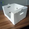 Warehouse picking box (4) Stackable White Polypropylene (PP) Plastic Box, Open Front Hollow Board Picking Bin for Warehouse & Distribution Use