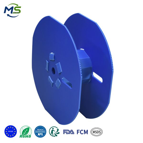 3 拷贝 Polypropylene Hollow Board Wire Spool Durable Waterproof Cable Drum for Fiber Optic Transportation