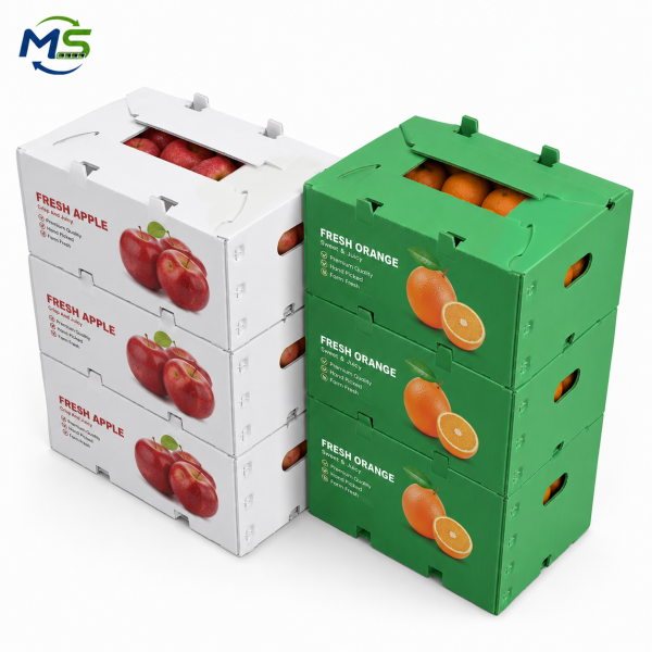 ChatGPT Image 2026年6月23日 16_56_12 Reusable PP Corrugated Plastic Strawberry Crate Waterproof Stackable Harvest Box for Farm Picking and Cold Chain Transport