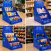 ChatGPT Image 2026年6月29日 16_31_52 Custom Printed PP Corrugated Plastic Countertop Snack Display Stand, 2-Tier Retail POP Display Rack for Supermarket Chips & Food Promotion