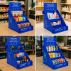 ChatGPT Image 2026年6月29日 16_34_55 Custom Printed PP Corrugated Plastic Countertop Snack Display Stand, 2-Tier Retail POP Display Rack for Supermarket Chips & Food Promotion
