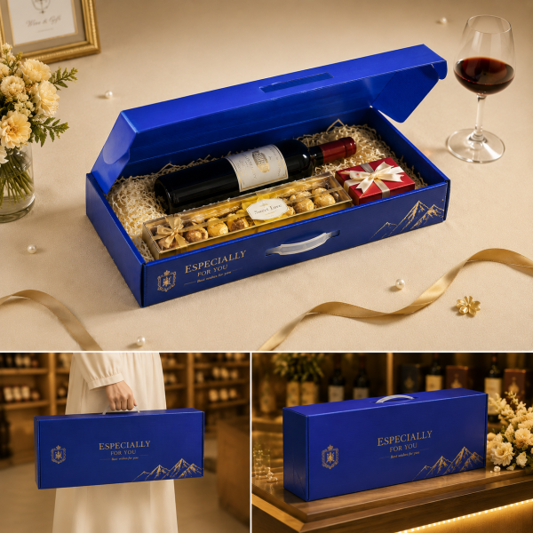 ChatGPT Image 2026年7月1日 09_33_19 Premium PP Corrugated Plastic Gift Packaging Box, Custom Printed Reusable Coroplast Box with Handle for Luxury Presents