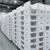 PP Corrugated Picking Box (2) Stackable White Polypropylene (PP) Plastic Box, Open Front Hollow Board Picking Bin for Warehouse & Distribution Use