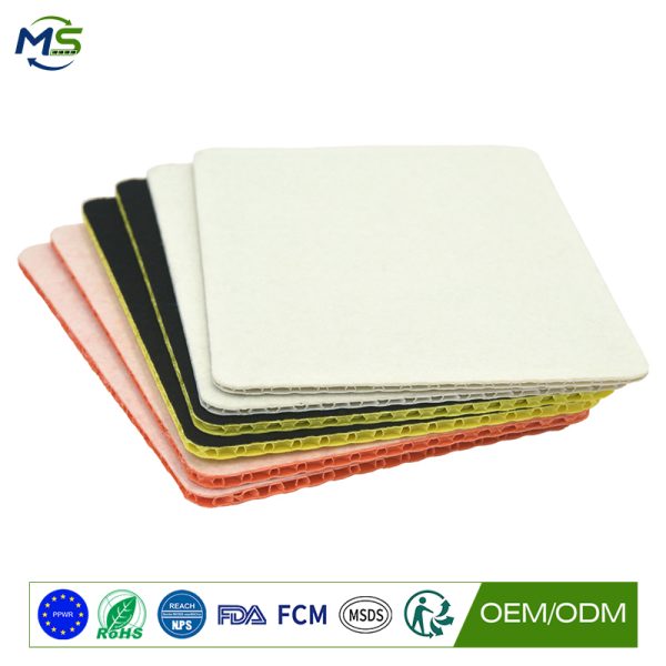 Temporary Construction Floor Protector Made from PP Honeycomb Board with Felt Surface