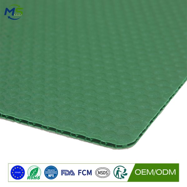 Reusable Plastic Floor Protector with Felt Surface for Building and Construction Projects