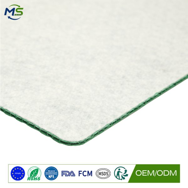 Felt Backed Plastic Stair Protection Board for Building Renovation and Construction