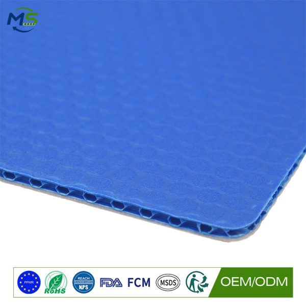 Custom PP Honeycomb Protection Board with Felt Backing for Construction Surface Protection