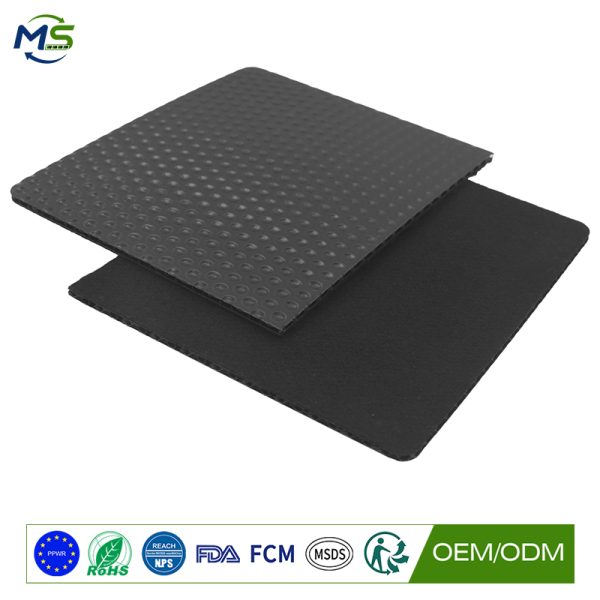 Plastic Stair Protector with Felt Surface for Temporary Protection During Building Renovation