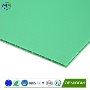 PP-Honeycomb-Felt-Board-096 Plastic Wall Protector with Felt Surface for Temporary Protection During Construction