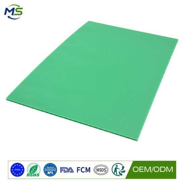 Custom PP Honeycomb Protection Board with Felt Backing for Construction Surface Protection