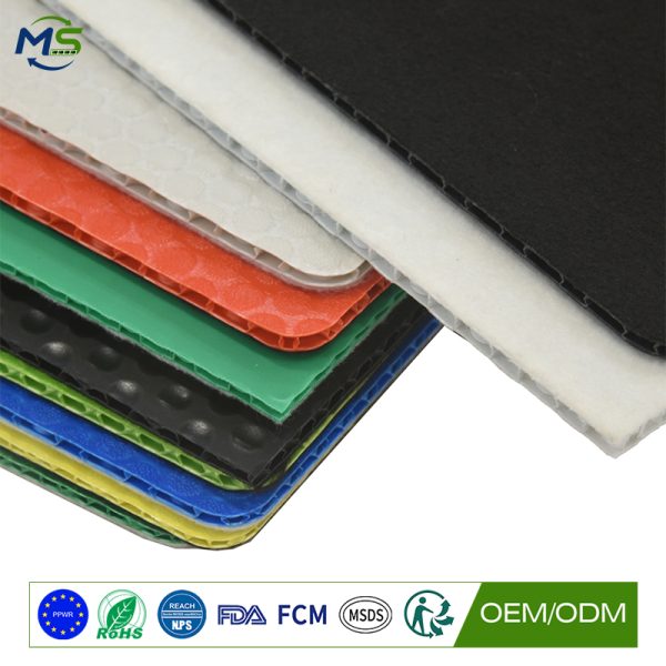 Temporary Wall Protection Board with Felt Backed PP Honeycomb Panel for Construction