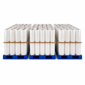 H090bf6ad05d34c9c9a079df9e32edd267 High Tensile Strength LLDPE Stretch Wrap Film for Automatic Pallet Wrapping Machines and Logistics Packaging