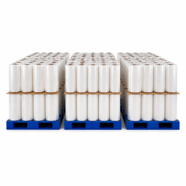 H090bf6ad05d34c9c9a079df9e32edd267 High Tensile Strength LLDPE Stretch Wrap Film for Automatic Pallet Wrapping Machines and Logistics Packaging